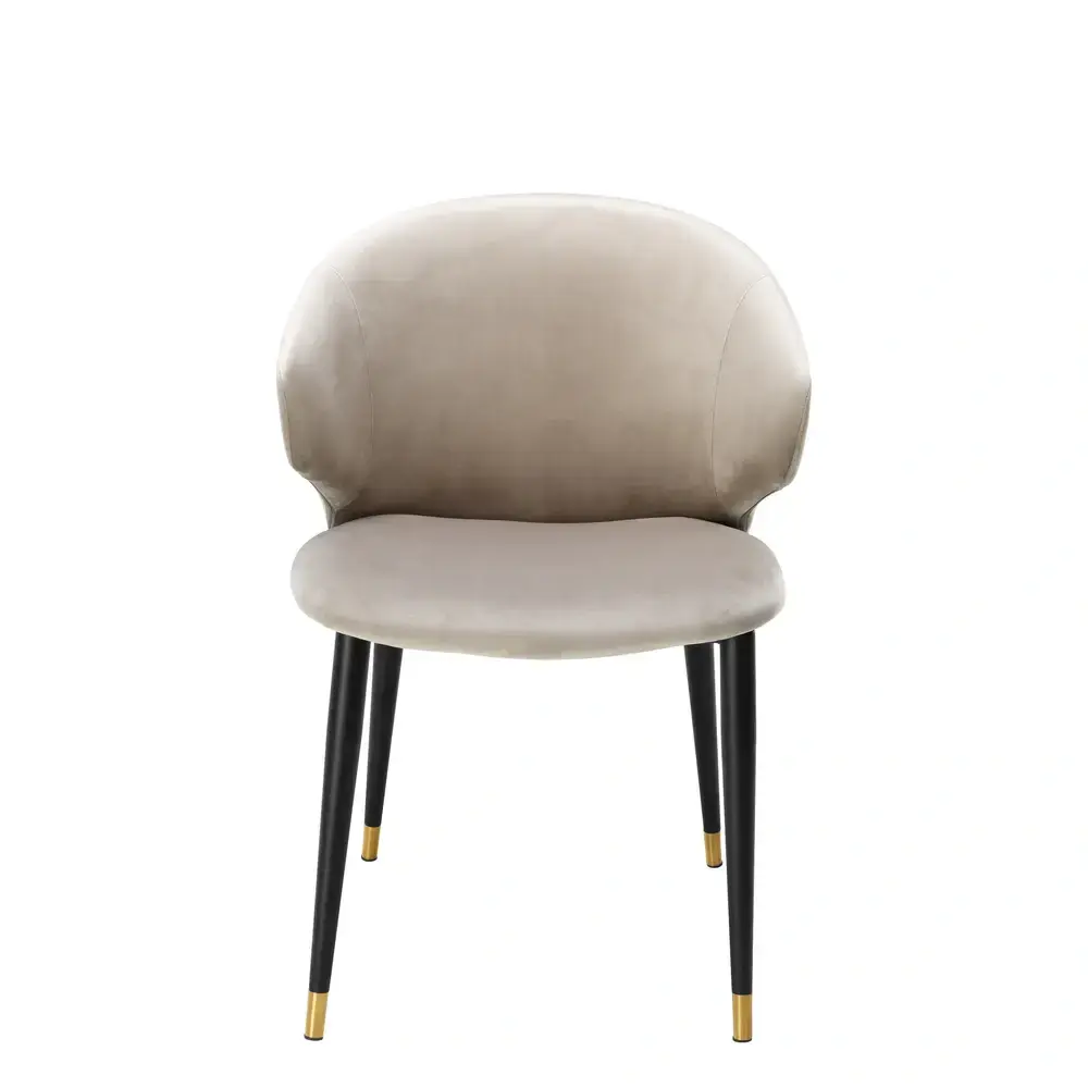 Volante Dining Chair Roche Buff Velvet Arm 4 Preset Temperatures