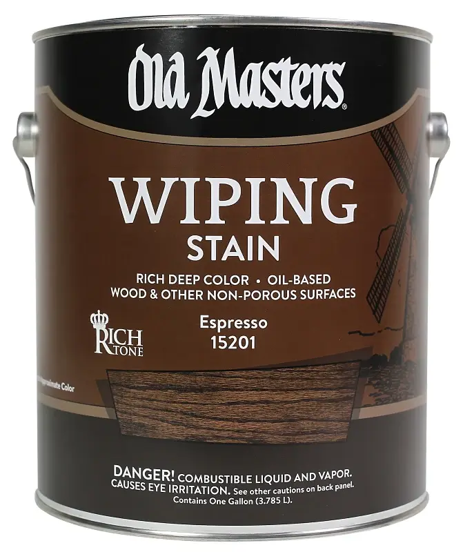 Aged Masters 15201 Wiping Stain, Clear, Espresso, Liquid, 1 gal