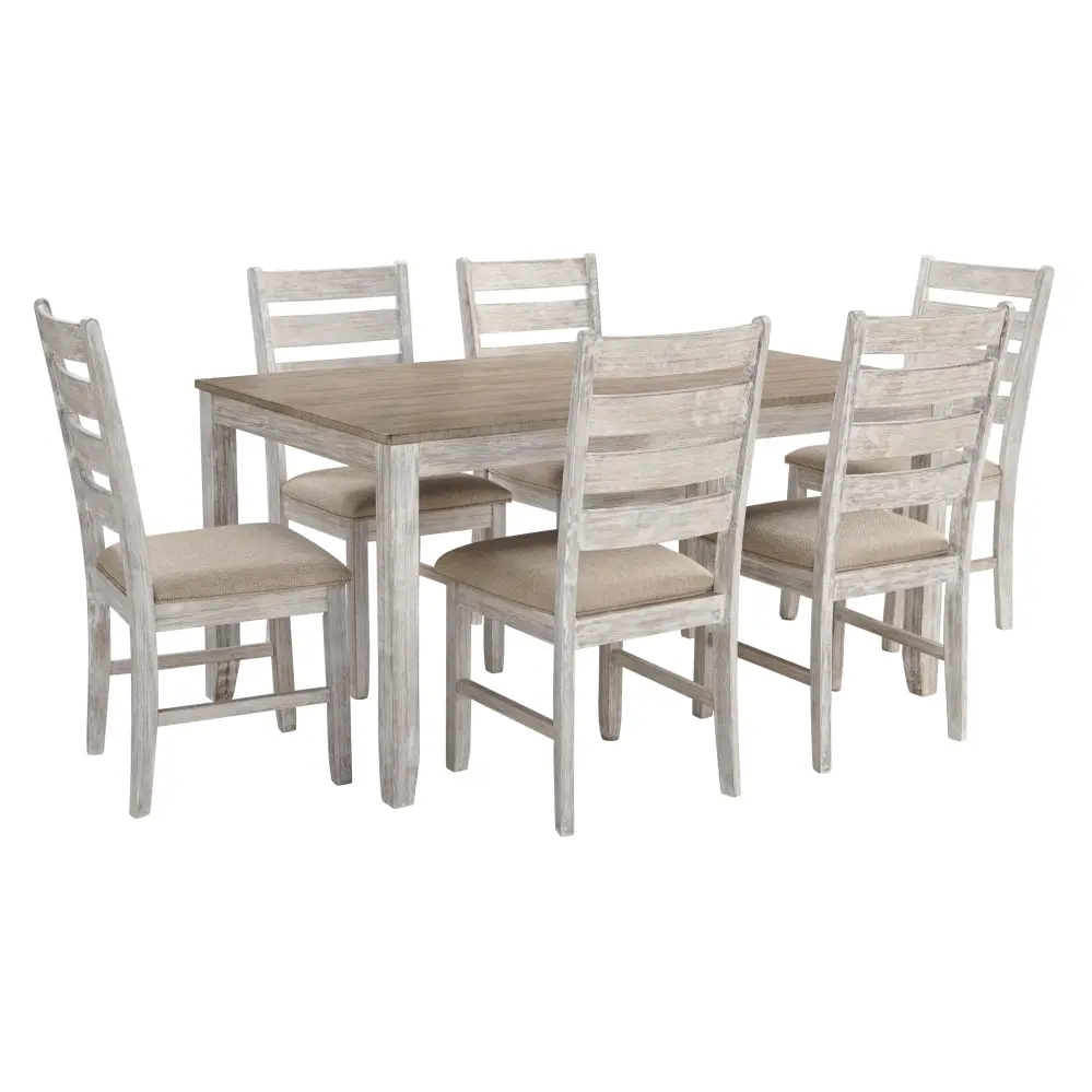 Diamond Modern Furniture Exclusive Design Skempton 7 pc Dinette D394-425