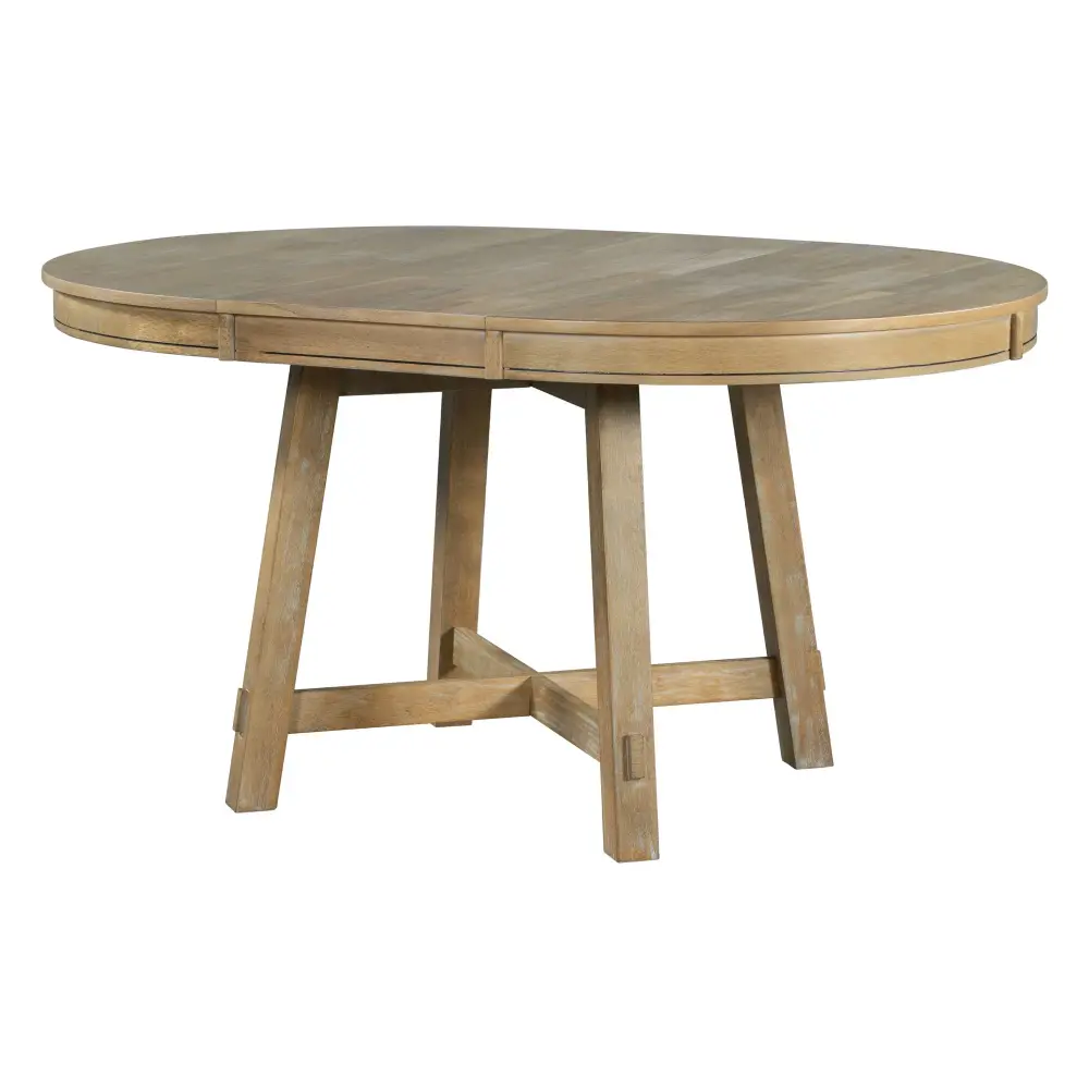 Gia - Round Telescoping Dining Table 16" Leaf Wood