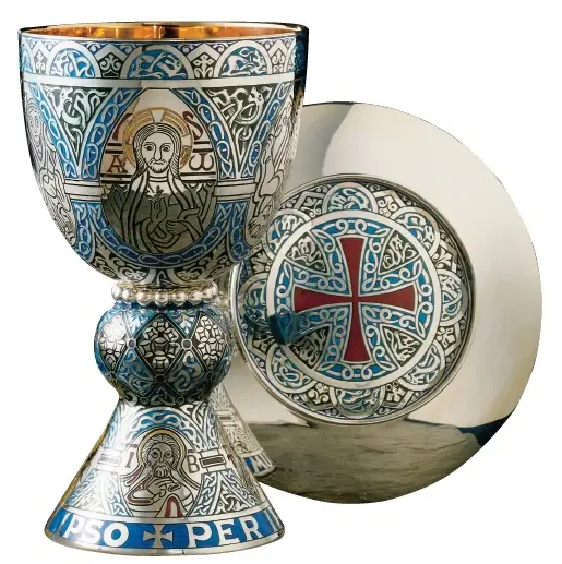 Molina - Fire Enameled " Tassilo" Chalice & Paten | 2332