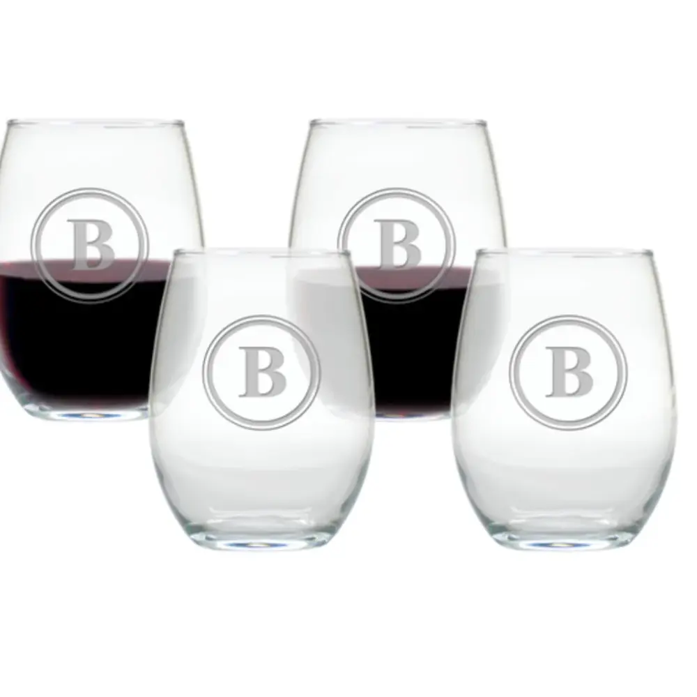 MONOGRAM STEMLESS WINE GLASSES ADJUST 4)