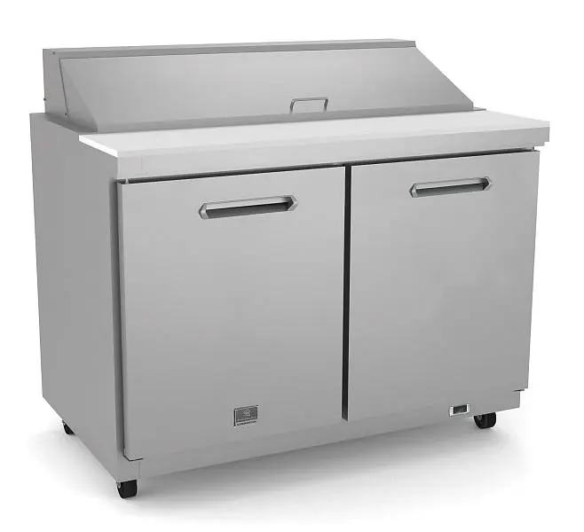 Kelvinator Commercial 2-door sandwich/salad preparation table 12 GN 1/6 containers, 48'', R290 refrigerant gas, ...