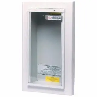 Kidde Rapid Extinguisher Cabinets, Semi-Recessed, Mild Steel, Tan, 10 Lb, Single piece per pack, 468045