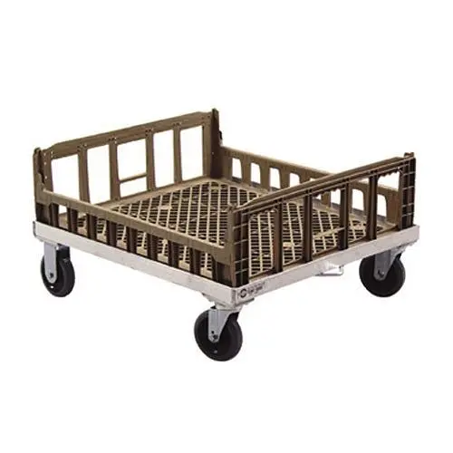 New Age Industrial Crisping Binquireet Dolly, 29-3/4"W x 26-3/4"D x 8"H, Aluminum Construction, NS926