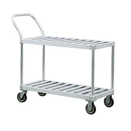 New Age Industrial Functionality Cart, (2) "T"-Bar Shelves, Open Base, 1420