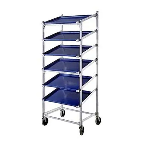 New Age Industrial Slant Presentation Rack, Mobile, 28-1/2"W x 22"D x 77-1/4"H, 1139