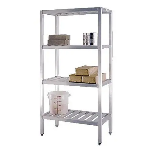 New Age Industrial T-Bar Series Shelving Unit, 4-Tier, 48"W x 20"D x 72"H, 1062TB