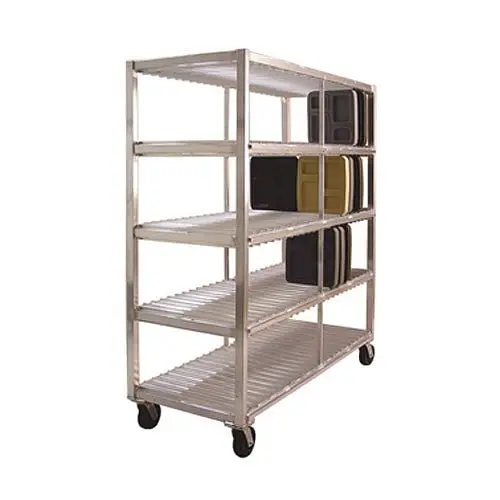 New Age Industrial Tray Drying Rack, Mobile, 4 Tray Levels, 29x70x82", 96707