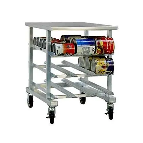 New Compact Age Industrial Can Storage Rack, Mobile, Counter Height, 1236 New Age Industrial
