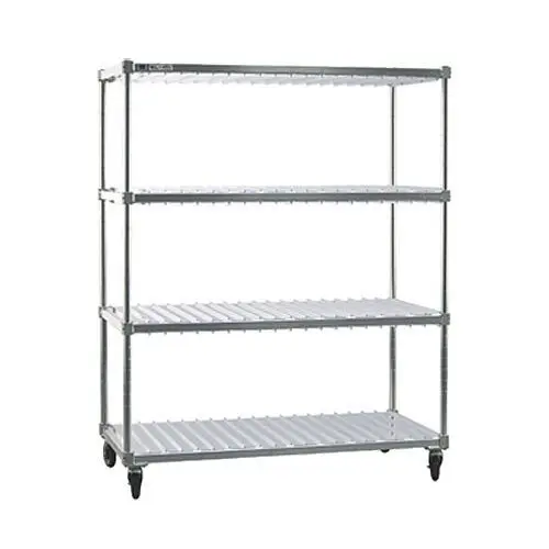 New Extra-Large Age Industrial Tray Drying Rack, Mobile, 3 Tray Levels, 28x59x75", 96087 New Age Industrial