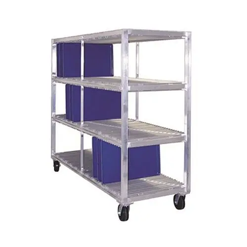 New Fortified Age Industrial Tray Drying Rack, Mobile, 3 Tray Levels, 29x76x64", 96710 New Age Industrial