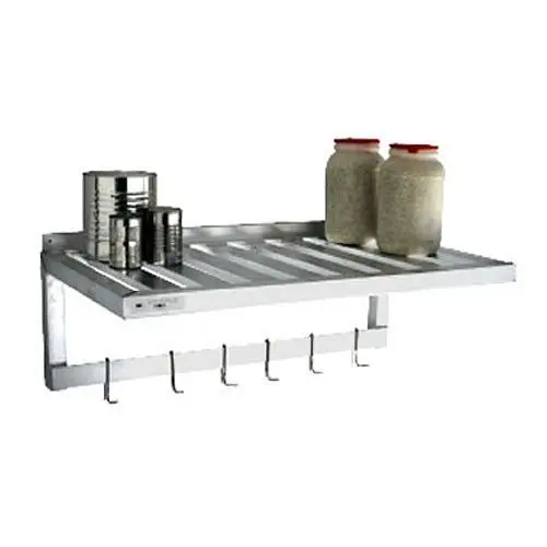 New Long-Lasting Age Industrial Shelf, Pot Rack, Wall-Mounted, 48x20x14", 1122PR New Age Industrial