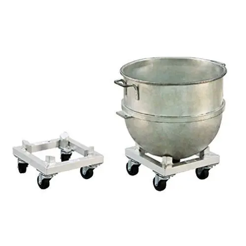 New Multipurpose Age Industrial Mixing Bowl Dolly, 14" x 14" x 7-9/16"H, 6061 Aluminum Construction, 99936 ...