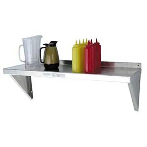New Narrow Age Industrial 7075 Aluminum Wall Shelving - 48"Wx12"D Shelf, 1126A New Age Industrial