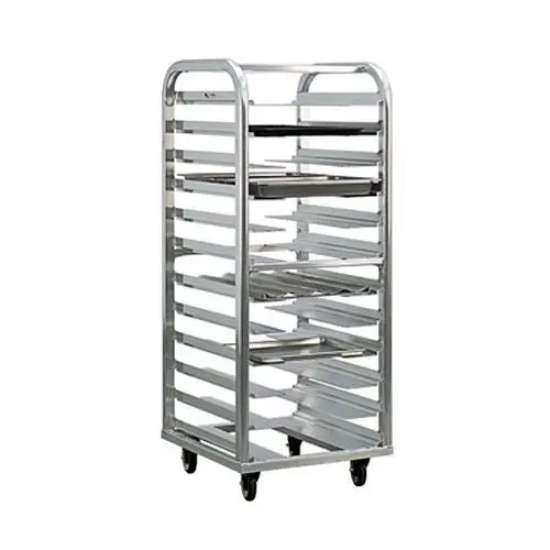New Scratch-Resistant Age Industrial Lifetime Series Coil- Bun Pan Rack, 12 stepped-angle runners are 2" x 6-3/16&quo...