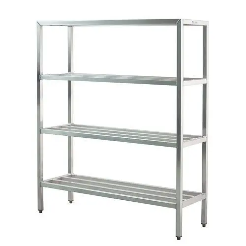 New Serrated Age Industrial Heavy Duty Shelving Unit, 4-Tier, 48x20x72", 1062 New Age Industrial
