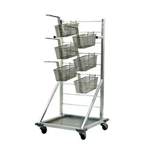 New Time-Tested Age Industrial Fry Binquireet Rack, 24-1/2"W x 27"D x 52-1/2"H, Houses Approximately 27 Fry...