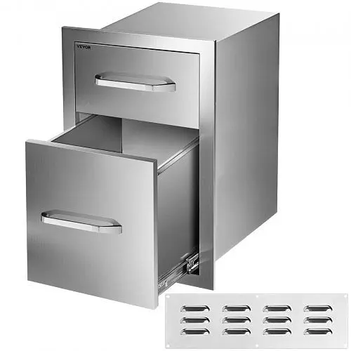 VEVOR Chest Drawers 20.8X13X20.4" Stainless Steel 201, CTG20.5X13X210001V0