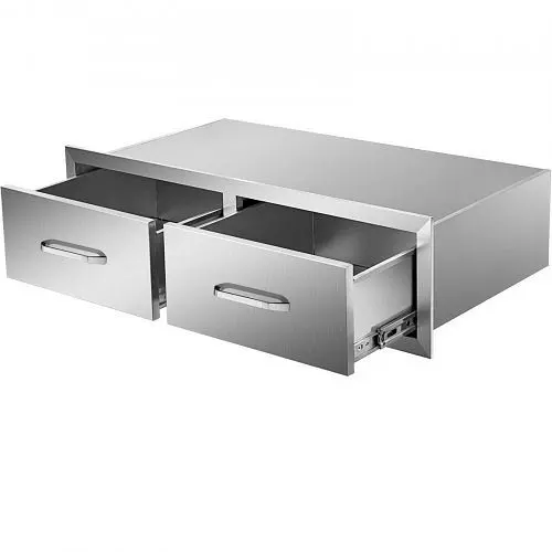 VEVOR Chest Drawers 30x20x10" Stainless Tool Steel Double, CTG30X10X20000001V0