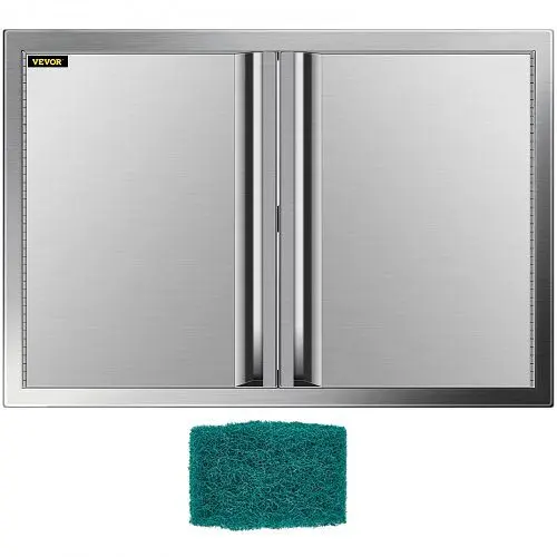 VEVOR Enhanced Outdoor Kitchen Doors BBQ Access Door 31 X 24" Grill Door Stainless Spring Steel, BXGCGMXKSKM31X241V0