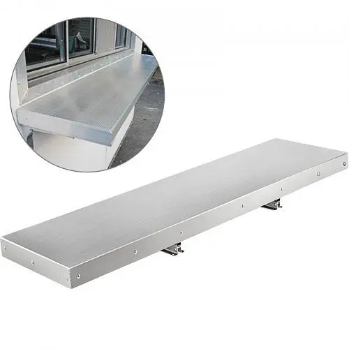 VEVOR 4 Foot Shelf Concession Window Tabletop Foldable Food Truck Accessories, TJCCCKJ48X12YC001V0
